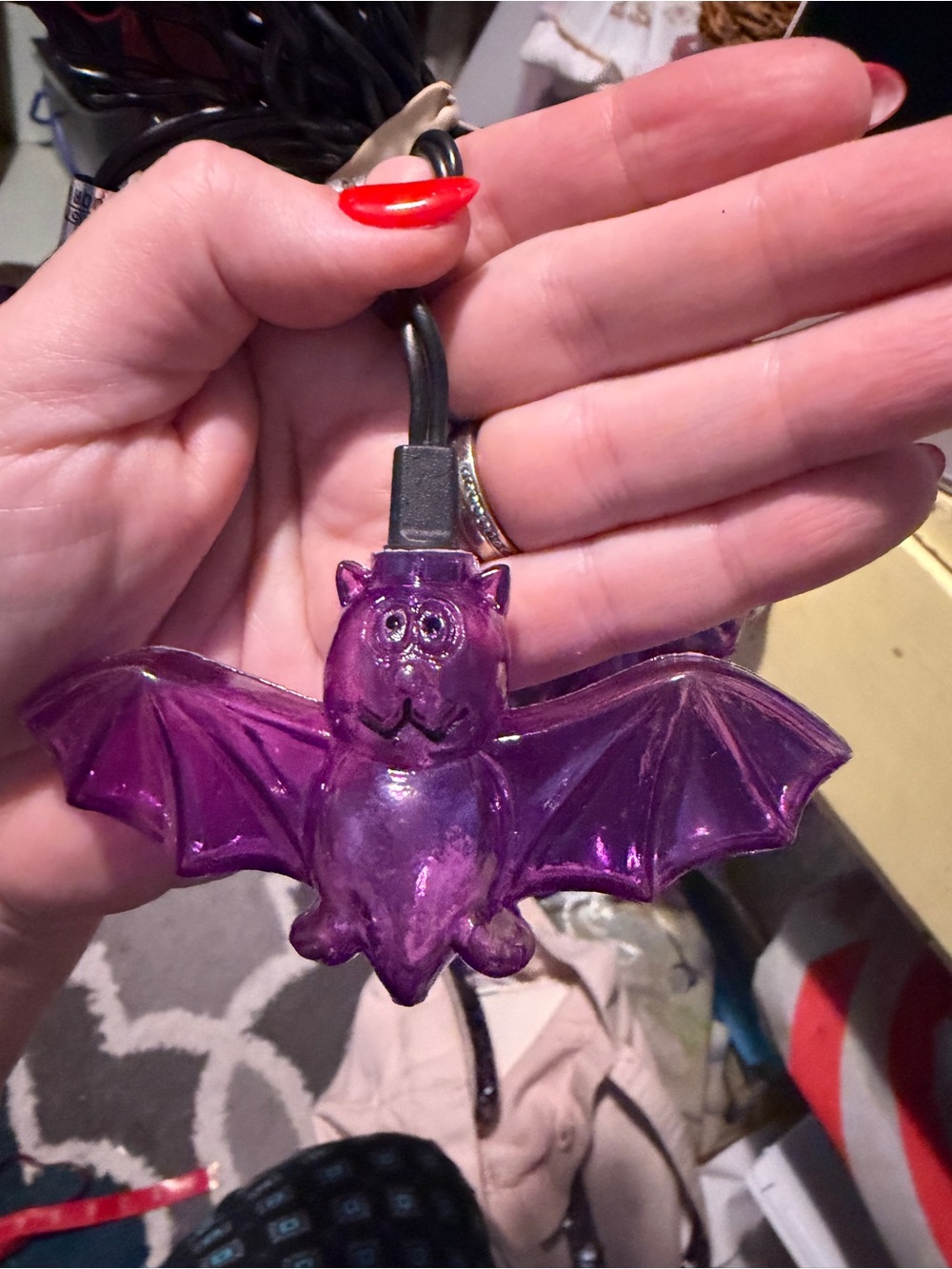 Vintage Purple Bat String Lights